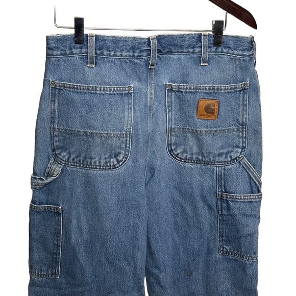 Carhartt Original Dungaree Carpenter Denim Jeans Pants 32X30 - Picture 5 of 7